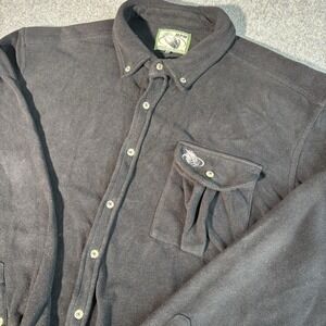 Mack's Prairie Wings Shirt Mens 3XLT Black Fleece Button Up Outdoor Hunting MPW